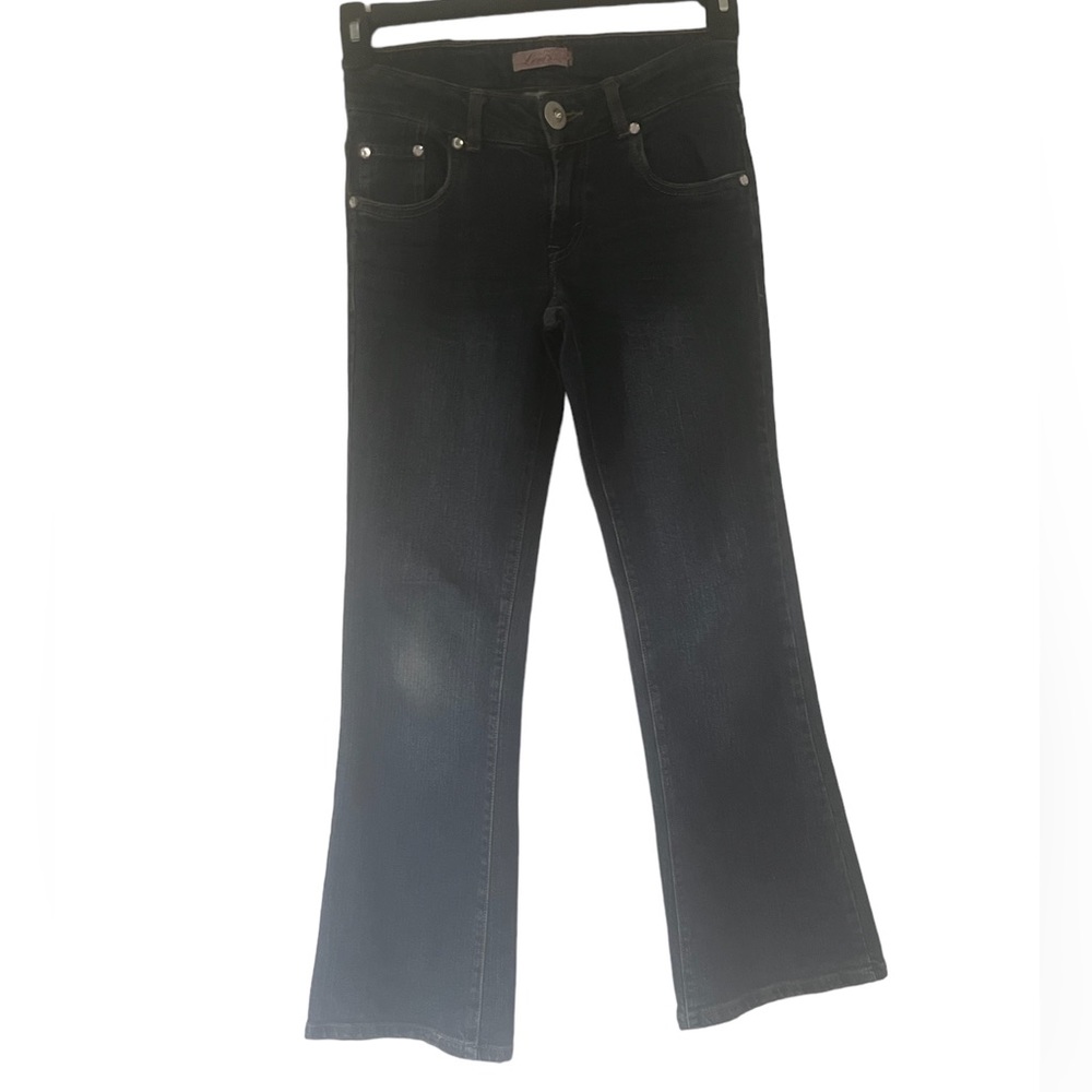 Levi's Vintage Girls Dark Denim High-Waisted Button-Button Fly Jeans Size 12 Reg